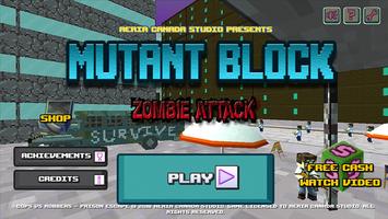 Mutant Block Zombie Attack capture d'écran 2