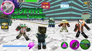Mutant Block Zombie Attack screenshot 3