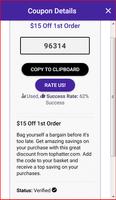 Coupons for Tophatter - Shopping Deals تصوير الشاشة 2