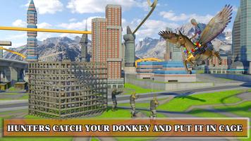 Flying Animal Donkey Simulator capture d'écran 3