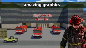 Firefighter Emergency Truck poster
