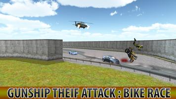 Gunship Thief Attack:Bike Race โปสเตอร์