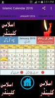 Islamic Calendar 2016 poster