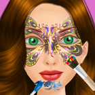 party girl face paint salon ikona