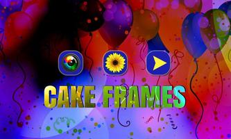 Cake Photo Frame Design. Poster