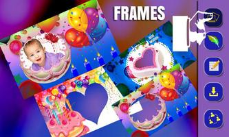 Cake Photo Frame Design. ภาพหน้าจอ 1