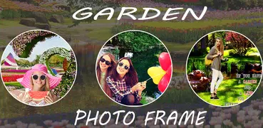 Marco de fotos de jardín: afecto, paisaje, leyenda