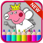 Coloring Peppa for Cartoon Pig icon