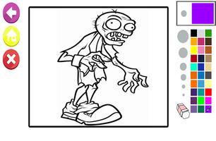 Learn vs Coloring Zombie plant Book2 screenshot 3