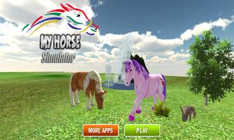 Pony Pferd Simulator 3D Kids Plakat