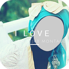 I Love Modern Hijab Montage ไอคอน