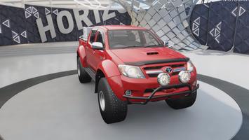 4x4 OffRoad Hilux Truck driving Extreme Games Affiche