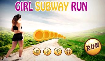 Girl Subway Run Poster