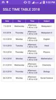 SSLC TIME TABLE 2018 스크린샷 1