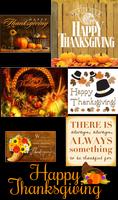 Thanksgiving Gif Stickers Affiche