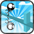 Line runner space (shadow man) icono