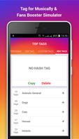 Tag for Musically & Fans Booster Simulator اسکرین شاٹ 3