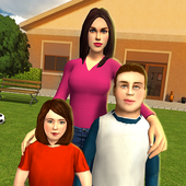 آیکون‌ Virtual Mom : Happy Family 3D