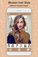Woman Hairstyle Photo Editor Affiche