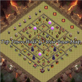 Top Town Hall 10 War Base Map icône