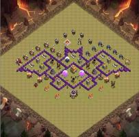 Top Town Hall 7 War Base Map تصوير الشاشة 1