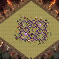 Top Town Hall 7 War Base Map تصوير الشاشة 2