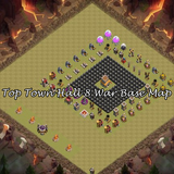 Top Town Hall 8 War Base Map أيقونة