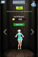 Ice Princess : Snow Run 3D Ekran Görüntüsü 3
