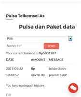 top up pulsa simpati telkomsel स्क्रीनशॉट 1