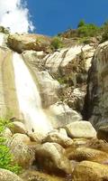 Waterfall in rocks ポスター