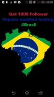 1000 follower insta Brazil ポスター
