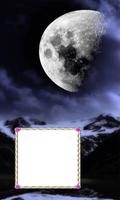 Funny Moon Photo frame Affiche