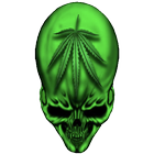 Skull marijuana Storm 3D LWP آئیکن