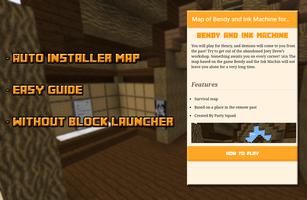 Map of Bendy and Machine for MCPE Affiche