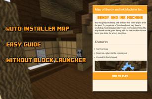 Map of Bendy and Machine for MCPE Poster