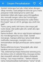 Cerpen Persahabatan dan Cinta Ekran Görüntüsü 1