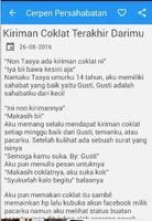 Cerpen Persahabatan dan Cinta Ekran Görüntüsü 2