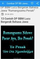 DP BB Basa Jawa Lucu screenshot 1