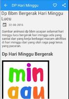 DP Hari Minggu Animasi Gerak poster