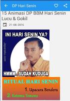 DP Hari Senin MEME Lucu تصوير الشاشة 1