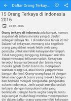 Daftar Orang Terkaya Indonesia الملصق