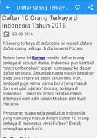 Daftar Orang Terkaya Indonesia capture d'écran 2