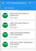 Lirik Lagu Tembang Kenangan الملصق