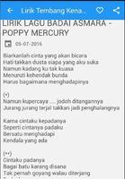 Lirik Lagu Tembang Kenangan تصوير الشاشة 3
