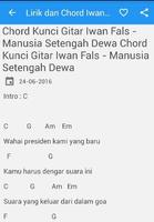 Lirik Chord Iwan Fals Mania تصوير الشاشة 3