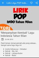 Poster Lagu POP Indonesia Tahun 90an