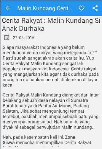 download cerita malin kundang Malin Kundang for Android APK Download 