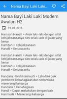 Nama Bayi Laki Laki Modern screenshot 2