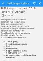 SMS Ucapan Lebaran Idul Fitri ภาพหน้าจอ 2