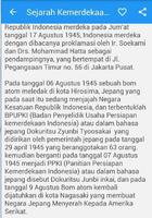 Sejarah Kemerdekaan Indonesia capture d'écran 3